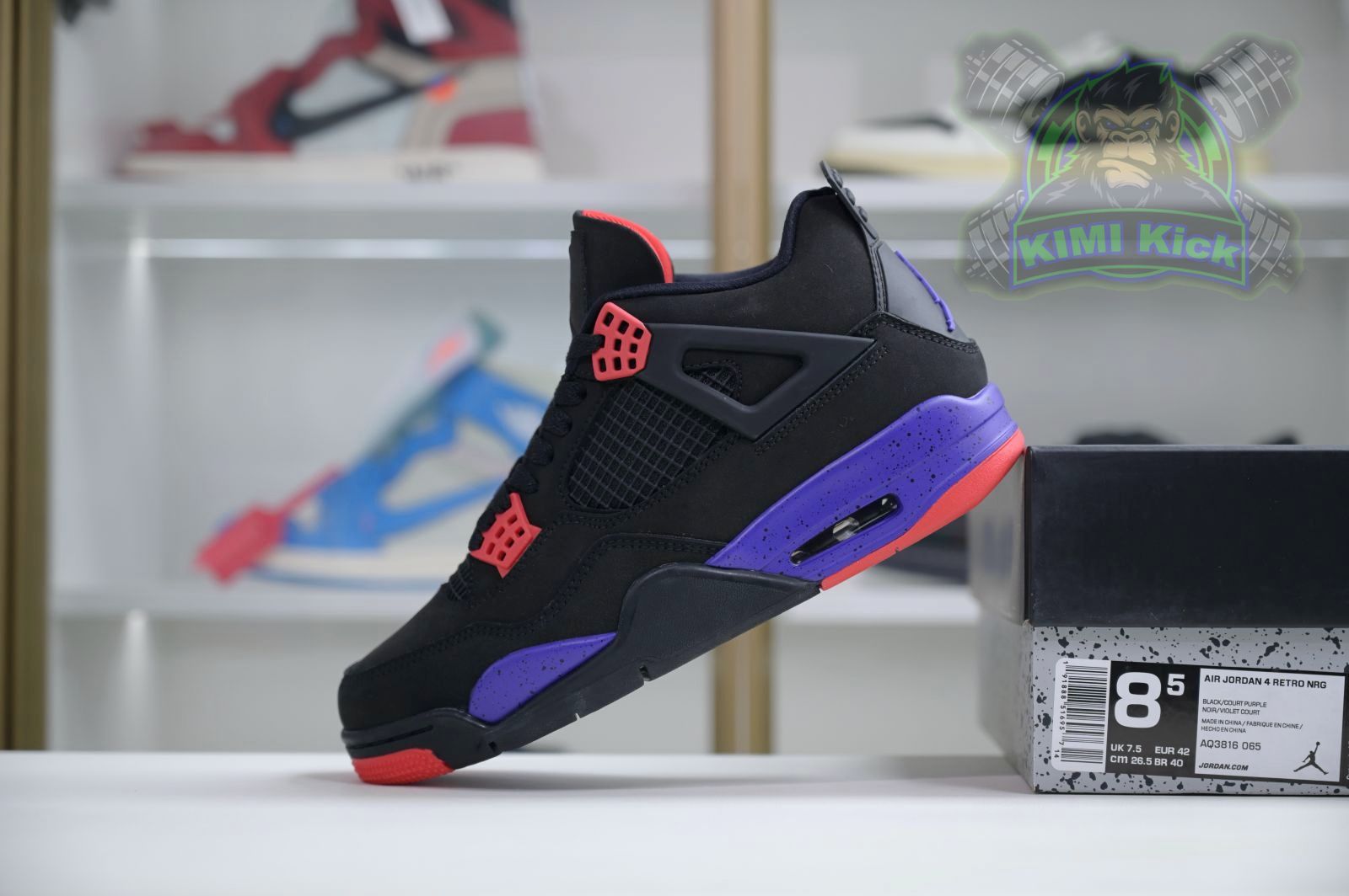 Kimi kick Jordan Air Jordan 4 retro raptors nrg （2018）