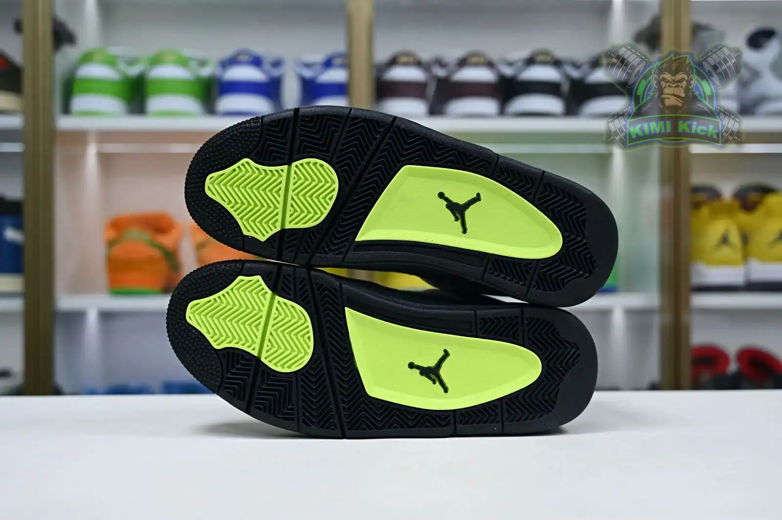 Kimikick Jordan Air Jordan 4 retro se'95neon