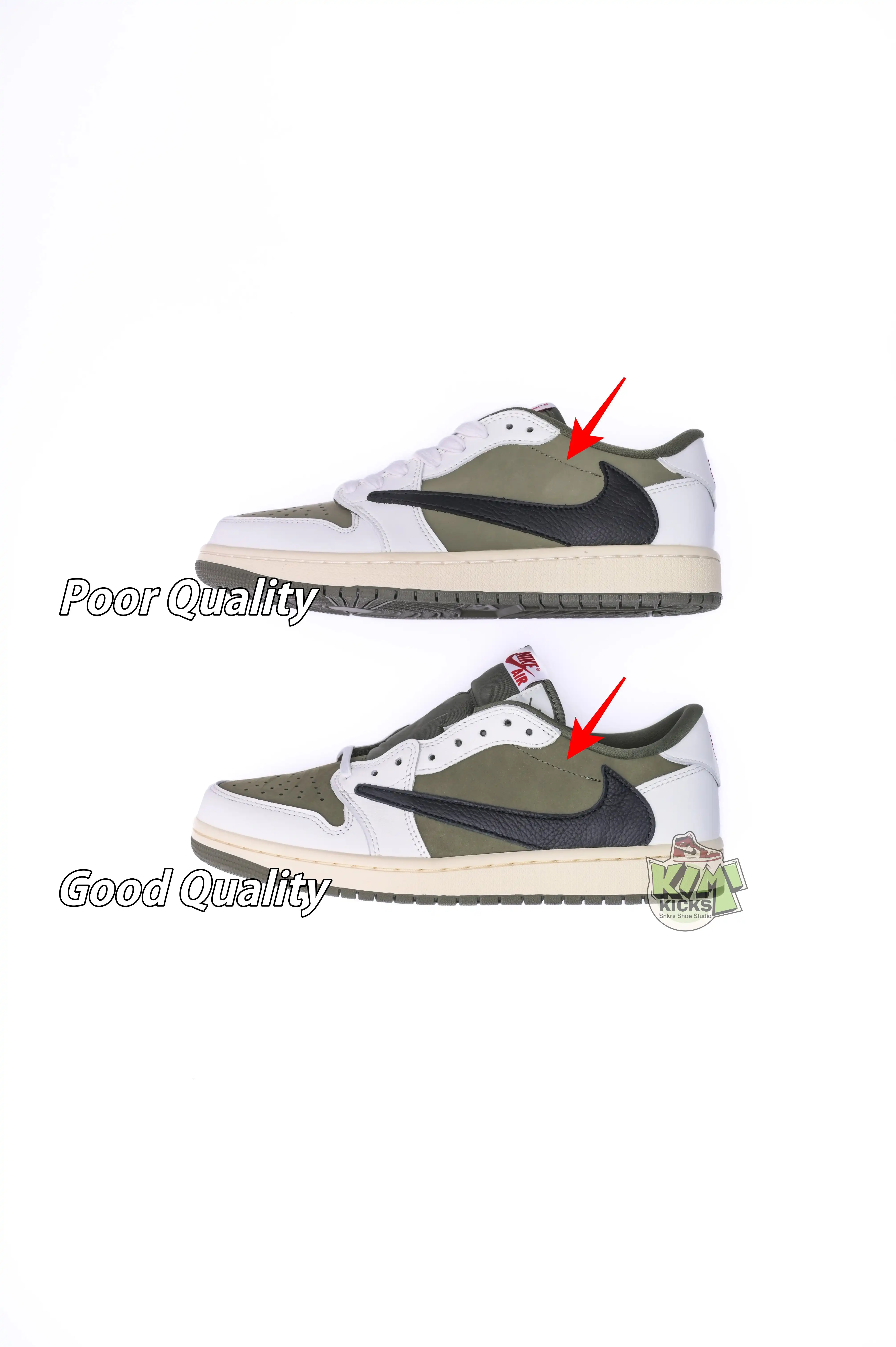 Kimikick Travis Scottx Jordan Air Jordan 1Low OG “Medium Olive”