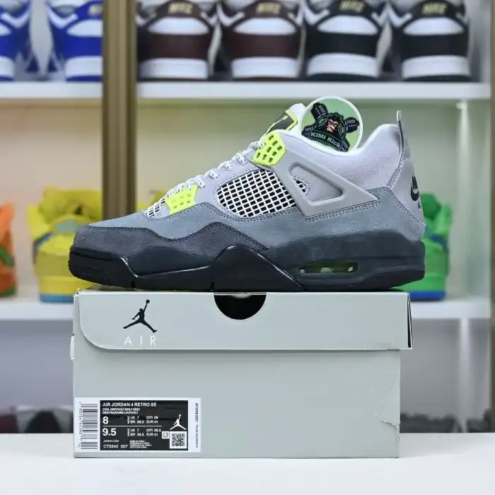 Kimikick Jordan Air Jordan 4 retro se'95neon