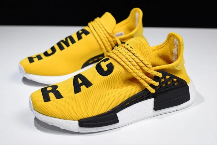 ADIDAS mens PW HUMAN RACE NMD "PHARRELL"yellow BB StreetReady 410