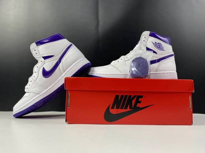 AIR JORDAN 1 RETRO HIGH COURT PURPLE CD0461- Fashionable 822