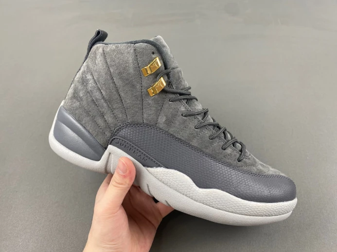 AIR JORDAN 12 RETRO "DARK GREY" mens 130690- Trendy 1135