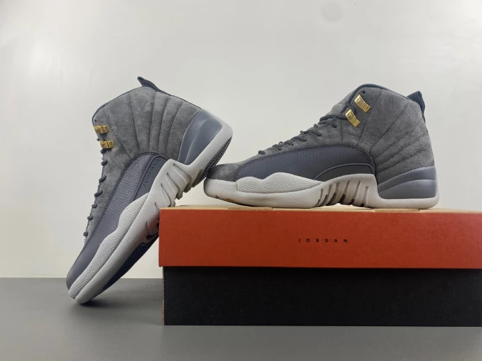 AIR JORDAN 12 RETRO "DARK GREY" mens 130690- Trendy 1135