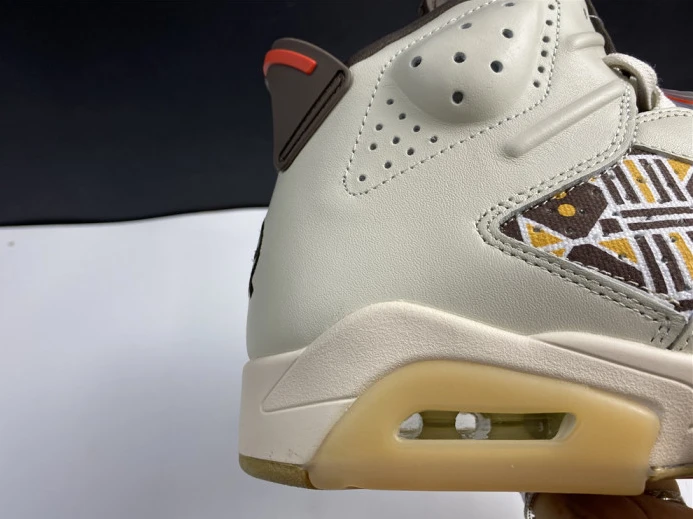 AIR Jordan 6 Retro Quai54 Sail Brown (2020) CZ4152- Trendy 1094