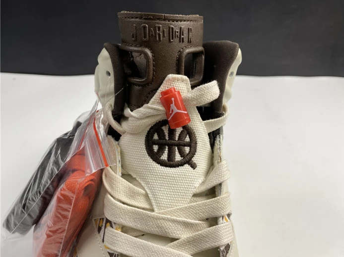 AIR Jordan 6 Retro Quai54 Sail Brown (2020) CZ4152- Trendy 1094