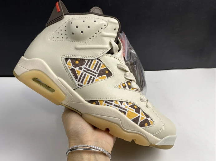 AIR Jordan 6 Retro Quai54 Sail Brown (2020) CZ4152- Trendy 1094
