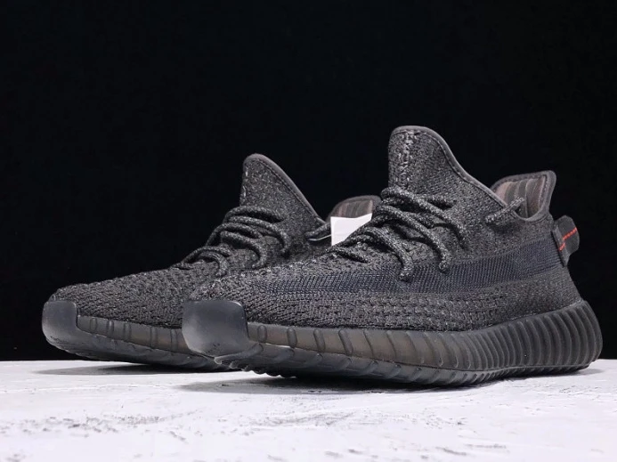 Adidas Yeezy Boost 350 V2 Static Black (Reflective) - FU Affordable 333