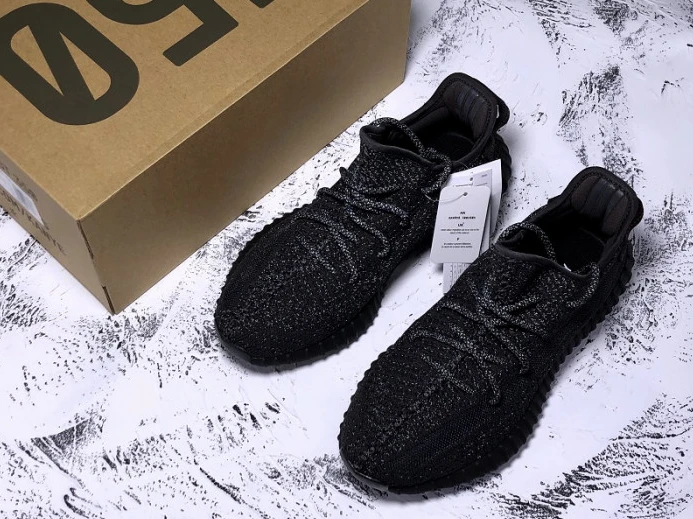 Adidas Yeezy Boost 350 V2 Static Black (Reflective) - FU Affordable 333