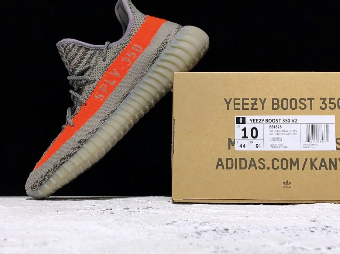 Adidas Yeezy Boost 350 v2 Beluga Solar Red BB Trendy 438