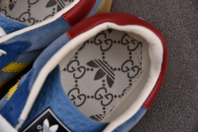 Adidas x Gucci Gazelle Sneaker Blue Popular 2876