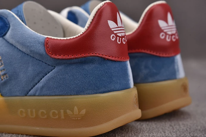 Adidas x Gucci Gazelle Sneaker Blue Popular 2876