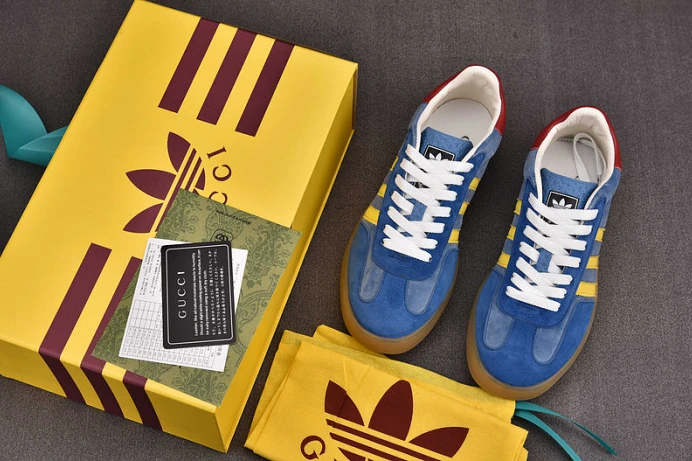 Adidas x Gucci Gazelle Sneaker Blue Popular 2876