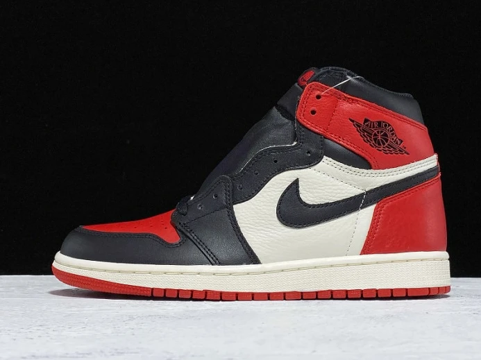 Affordable Air Jordan 1 Retro High OG Bred Toe 555088- 902