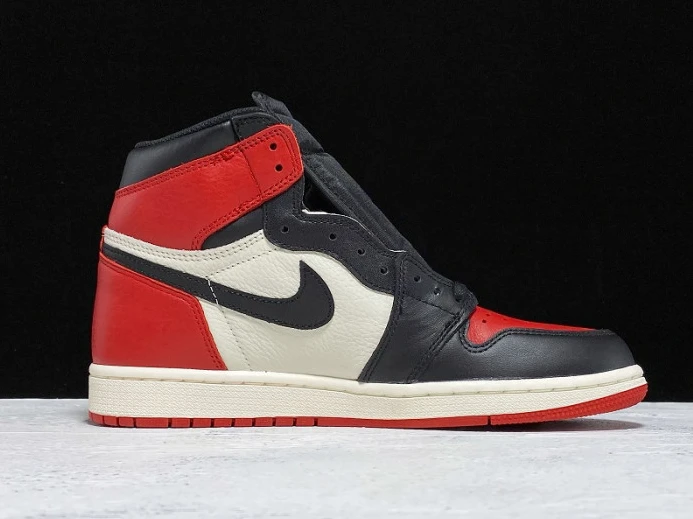 Affordable Air Jordan 1 Retro High OG Bred Toe 555088- 902