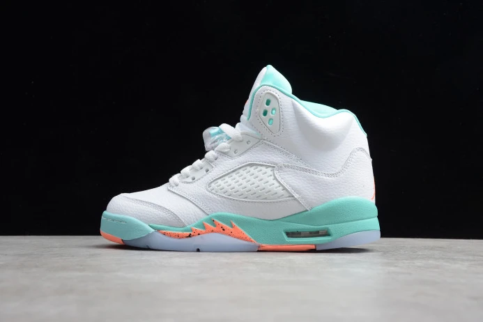 Affordable Air Jordan 5 GS Light Aqua 440892- 1092