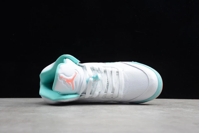 Affordable Air Jordan 5 GS Light Aqua 440892- 1092