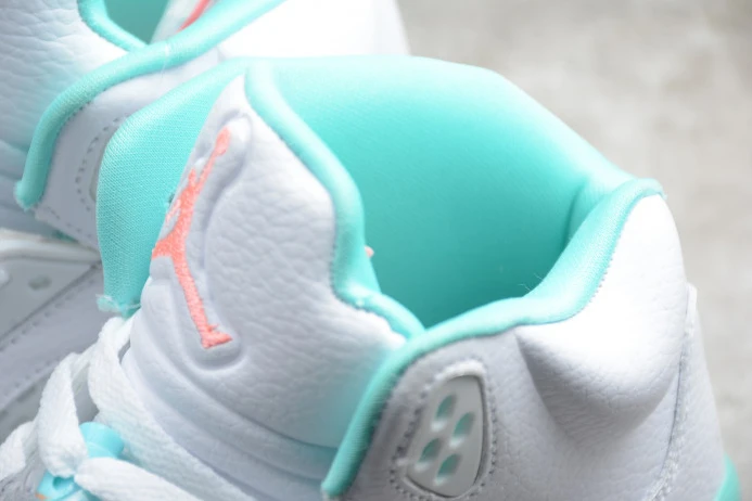Affordable Air Jordan 5 GS Light Aqua 440892- 1092
