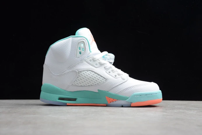 Affordable Air Jordan 5 GS Light Aqua 440892- 1092