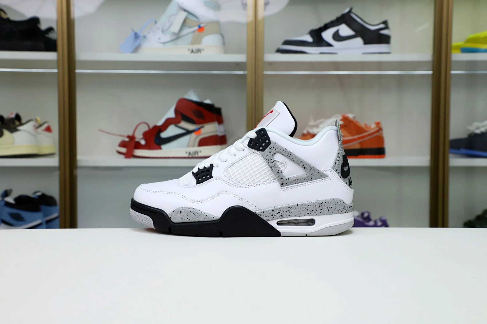 Affordable Kimikick Air Jordan 4 Retro White Cement 1942
