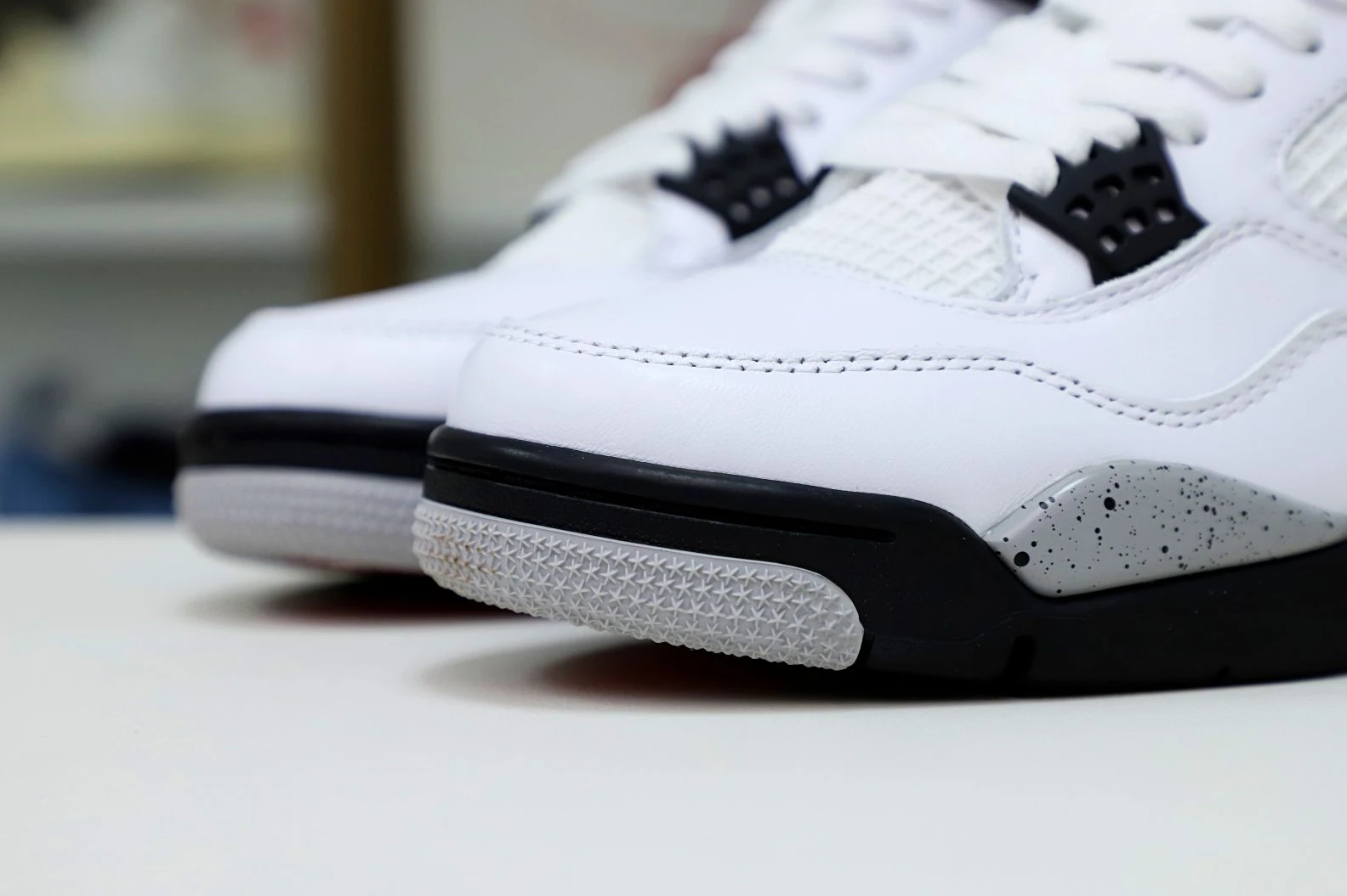 Affordable Kimikick Air Jordan 4 Retro White Cement 1942
