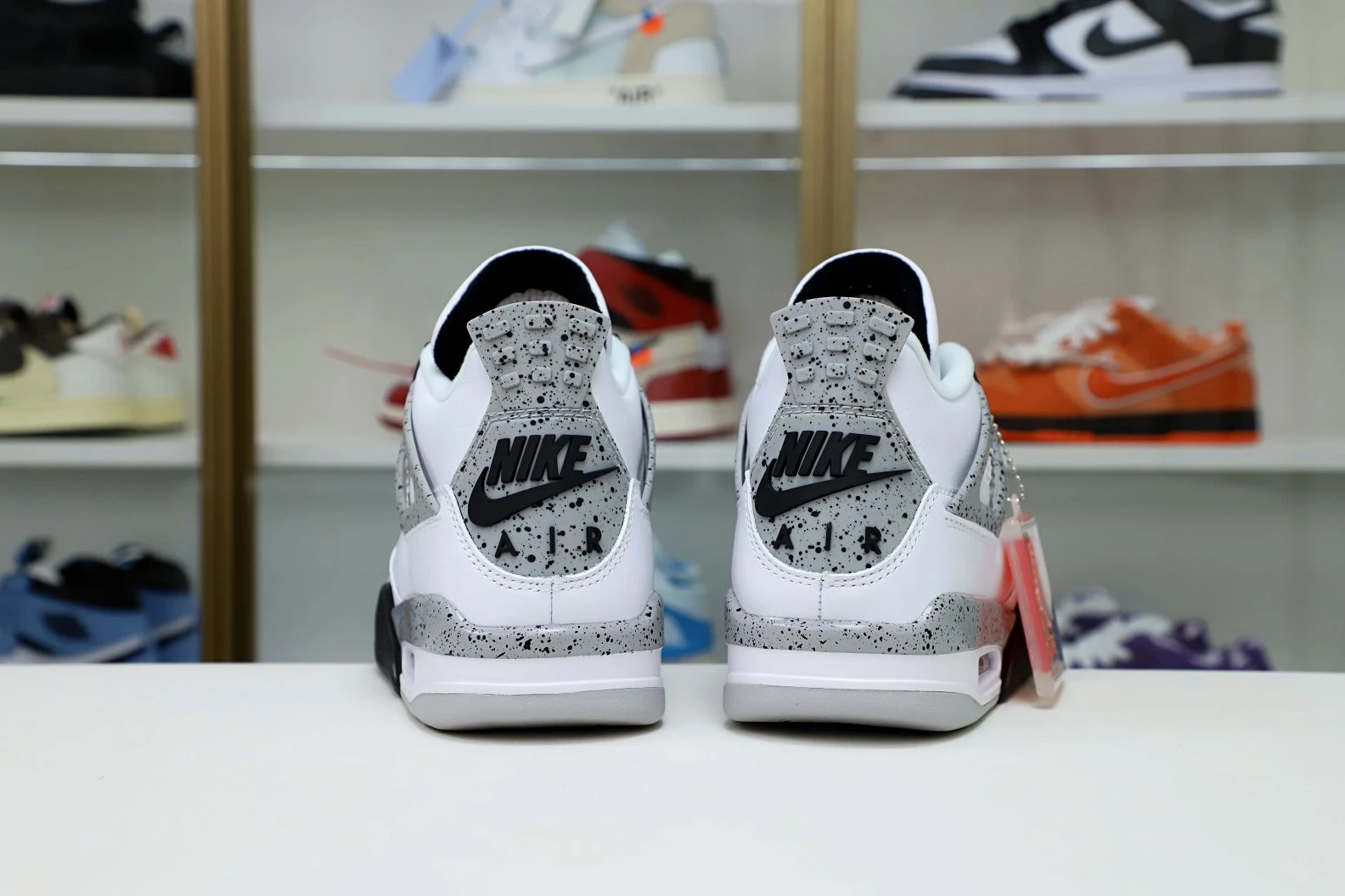 Affordable Kimikick Air Jordan 4 Retro White Cement 1942