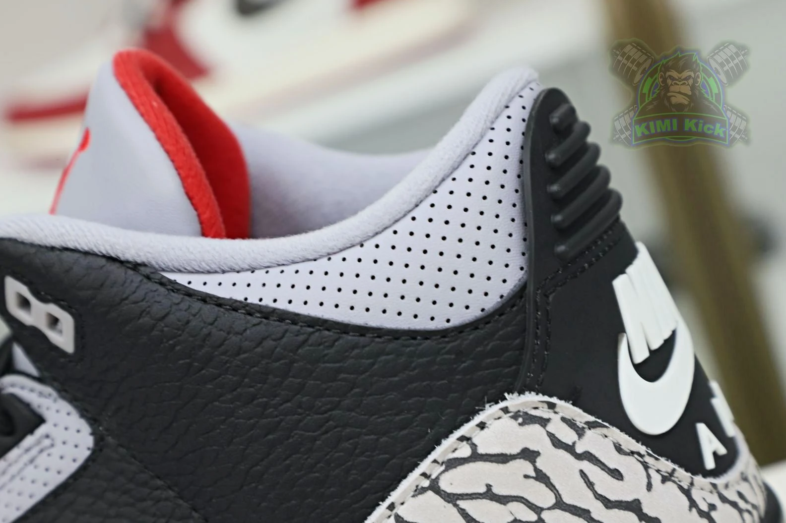 Affordable Kimikick Jordan Air Jordan 3 retro blackcement  2018（854262-001） 1899