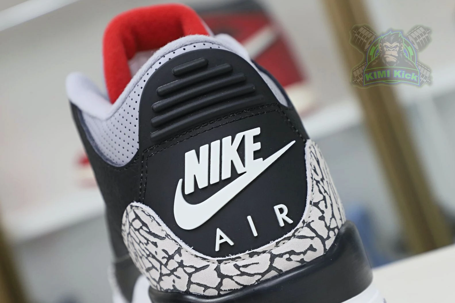 Affordable Kimikick Jordan Air Jordan 3 retro blackcement  2018（854262-001） 1899