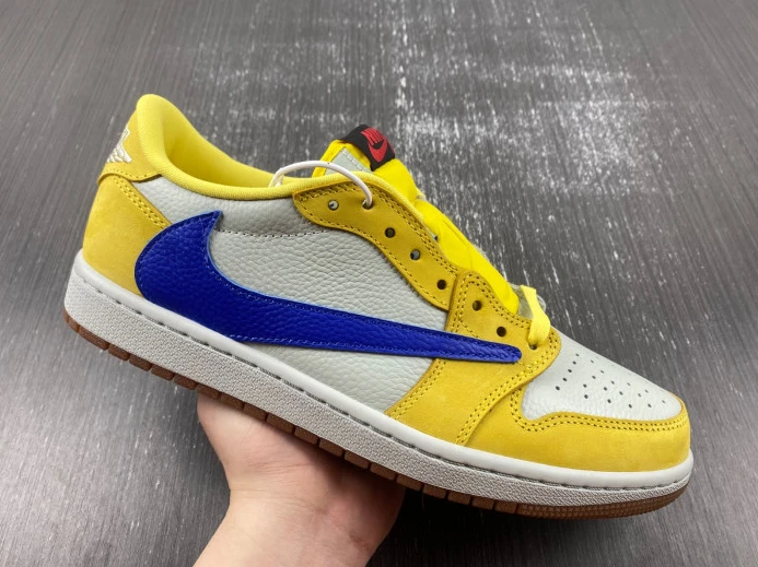 Affordable Travis Scott x Air Jordan 1 Low OG Canary DZ4137- 490