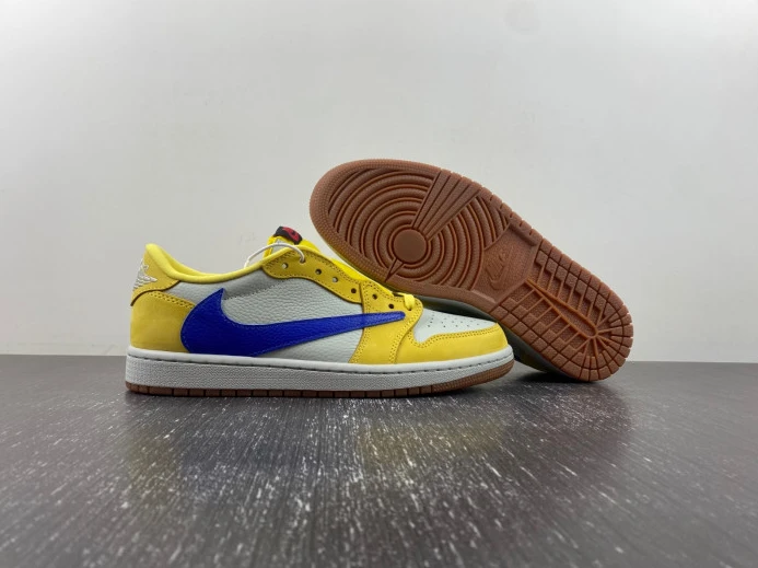 Affordable Travis Scott x Air Jordan 1 Low OG Canary DZ4137- 490