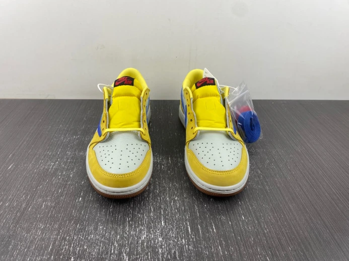 Affordable Travis Scott x Air Jordan 1 Low OG Canary DZ4137- 490