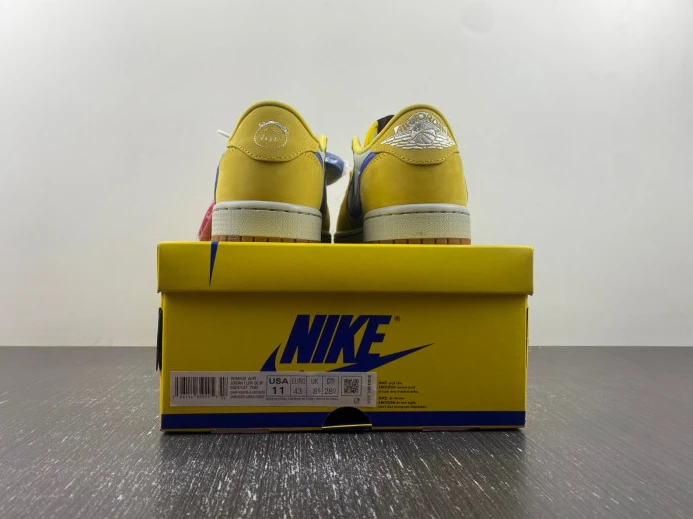 Affordable Travis Scott x Air Jordan 1 Low OG Canary DZ4137- 490