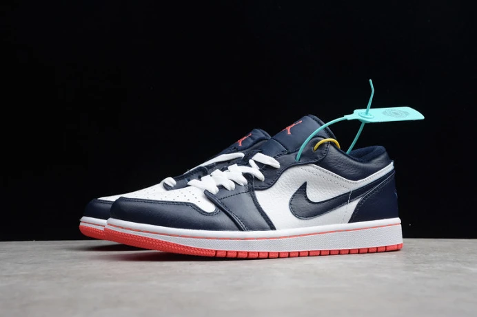 Affordable air jordan 1 low obsidian ember glow 553558- 1277