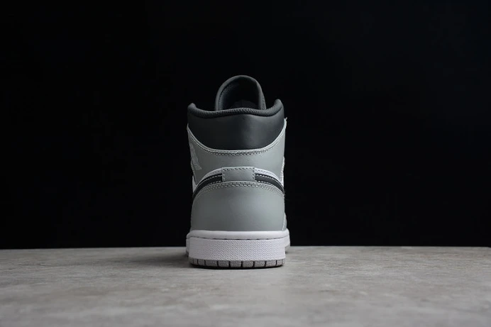 Affordable air jordan 1 mid light smoke grey 554724- 1667
