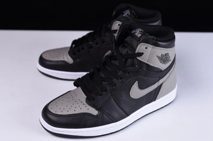 Affordable air jordan 1 retro high og shadow black grey 555088- 1337