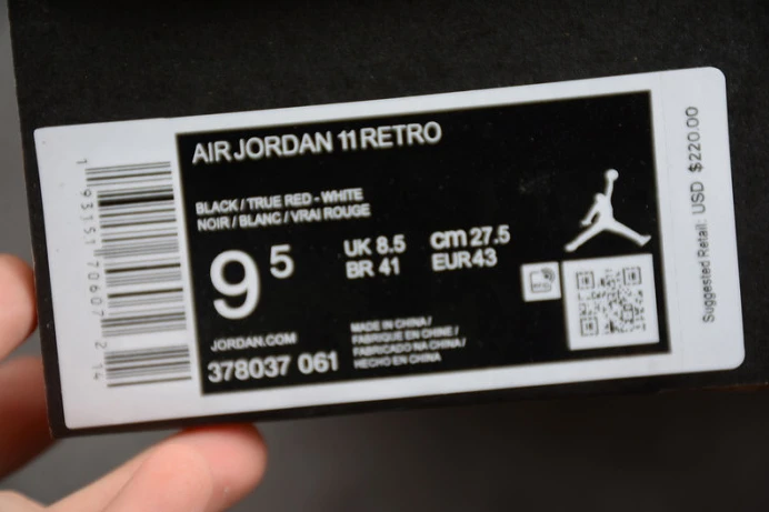 Affordable air jordan 11 bred 2019 378037- 1398