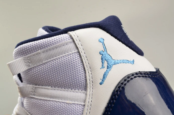 Affordable air jordan 11 retro bg (gs) "win like ''82" university blue womens 378038- 1785