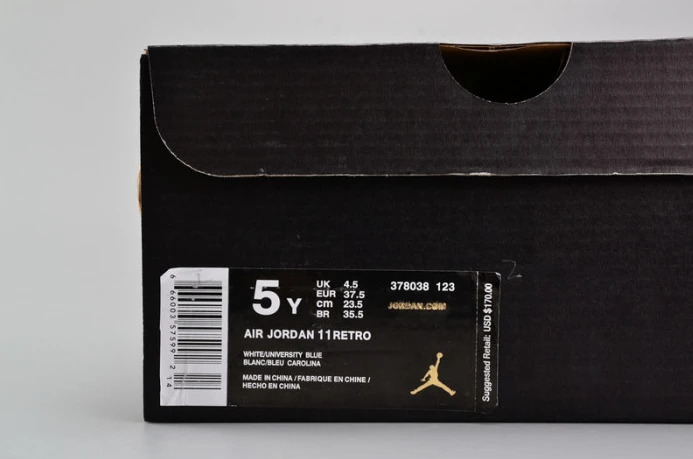 Affordable air jordan 11 retro bg (gs) "win like ''82" university blue womens 378038- 1785