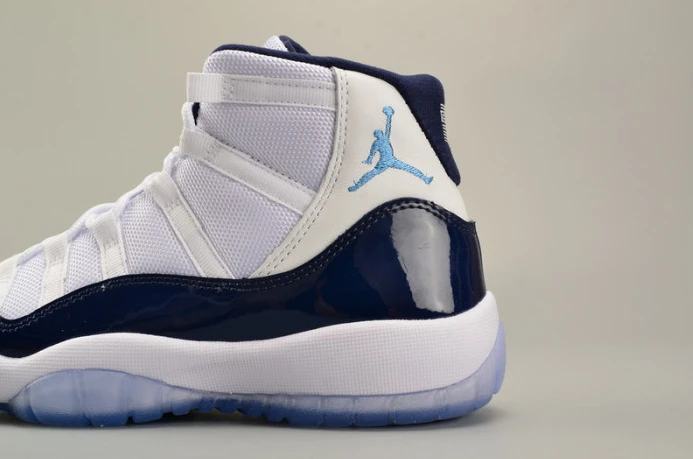Affordable air jordan 11 retro bg (gs) "win like ''82" university blue womens 378038- 1785