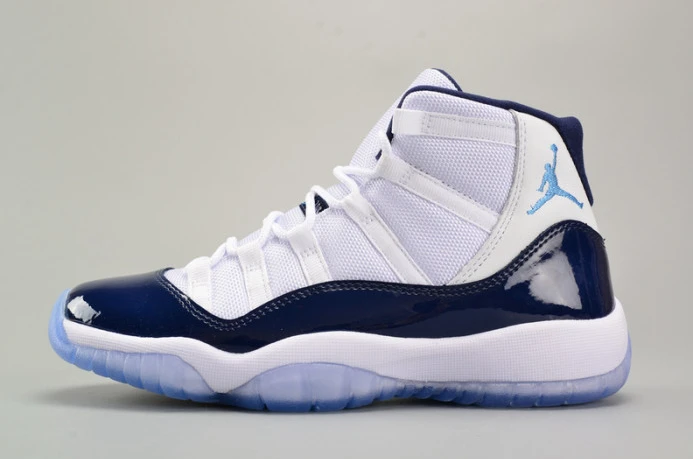 Affordable air jordan 11 retro bg (gs) "win like ''82" university blue womens 378038- 1785