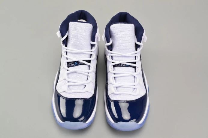 Affordable air jordan 11 retro bg (gs) "win like ''82" university blue womens 378038- 1785
