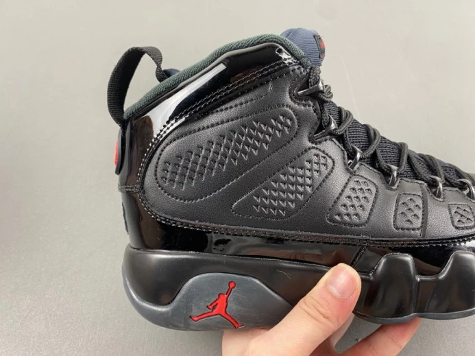 Affordable air jordan 9 retro bred patent 302370- 1581