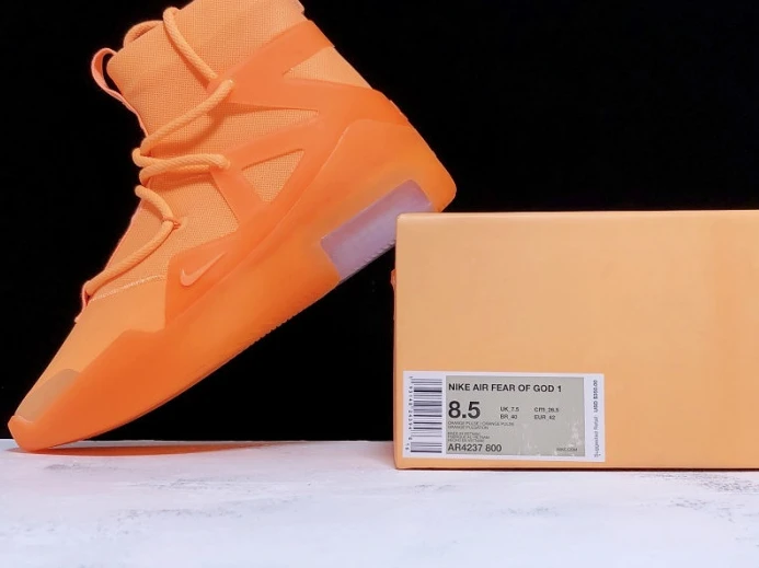 Affordable nike air fear of god 1 orange pulse ar4237- 3262
