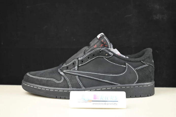 Affordable travis scott x air jordan 1 low og sp “black phantom” dm7866- 1633
