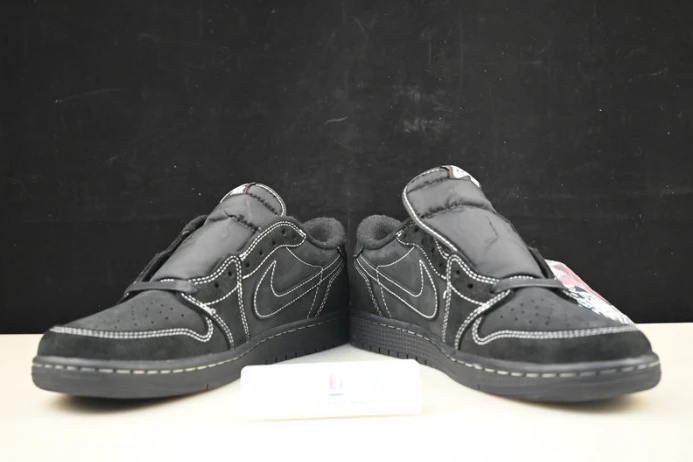 Affordable travis scott x air jordan 1 low og sp “black phantom” dm7866- 1633