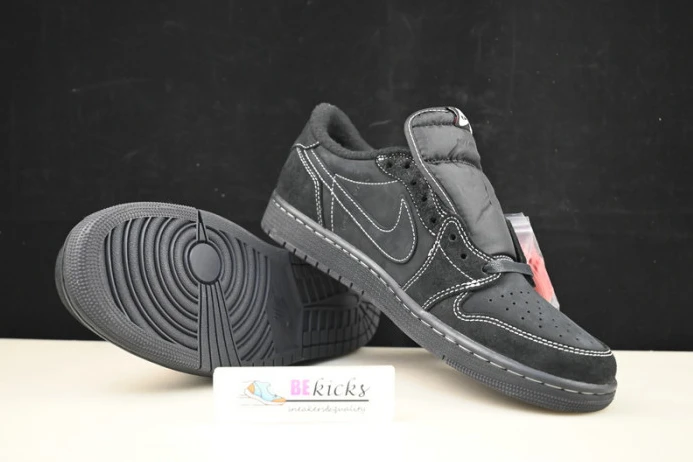 Affordable travis scott x air jordan 1 low og sp “black phantom” dm7866- 1633