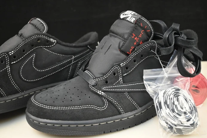 Affordable travis scott x air jordan 1 low og sp “black phantom” dm7866- 1633