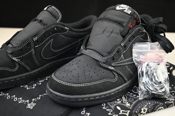 Affordable travis scott x air jordan 1 low og sp “black phantom” dm7866- 1633