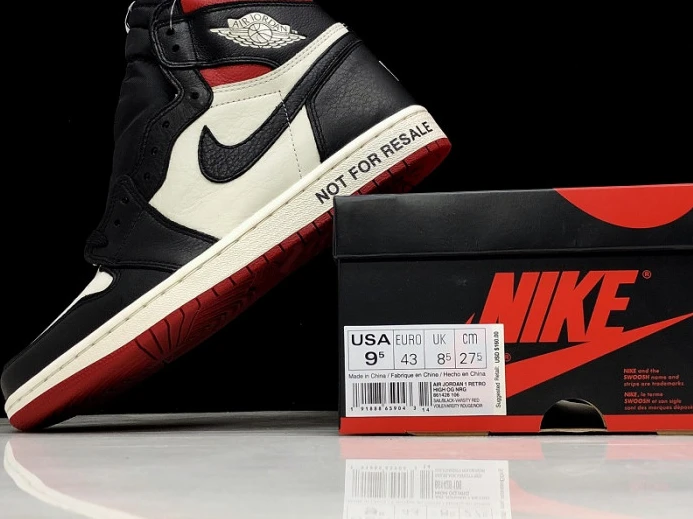 Air Jordan 1 Retro High OG NRG Not For Resale Varsity Red 861428- Trendy 926