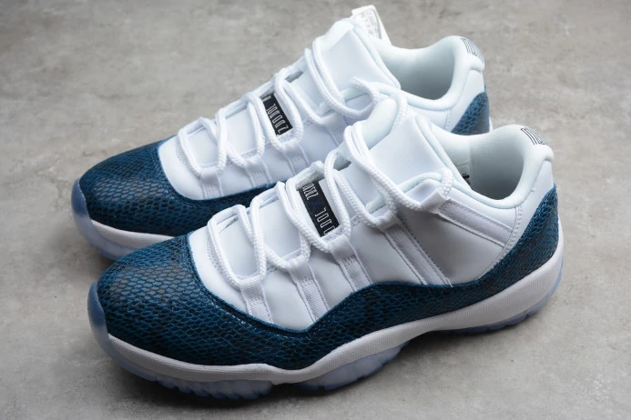 Air Jordan 11 Low Navy Blue Snakeskin CD6846- EasyMatch 1109